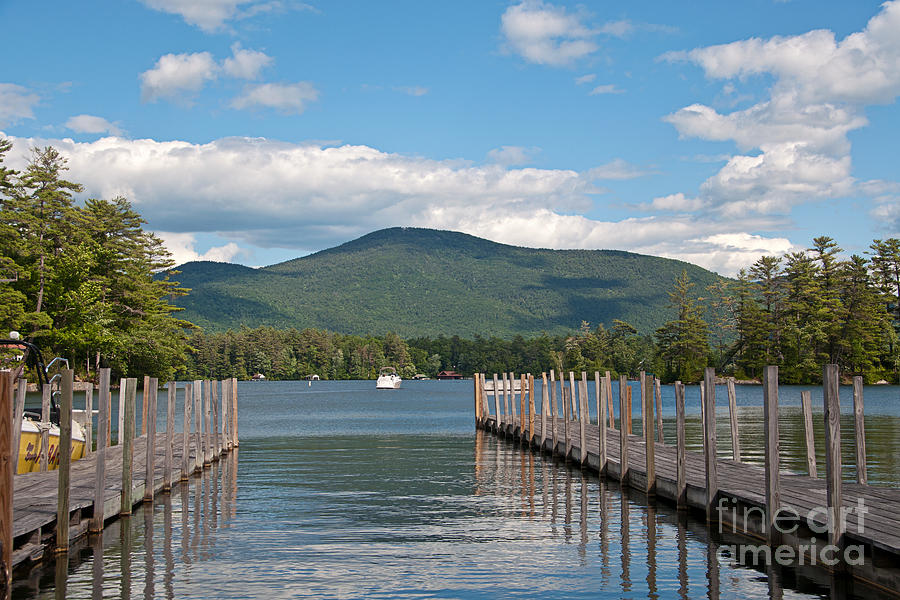 Boat Docks Lake George NY Photograph by Anne Kitzman