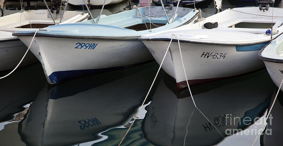 Boat Reflections in Hvar Photograph by Madeline Ellis