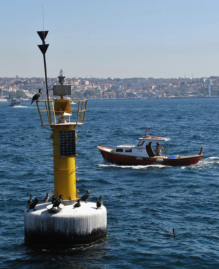 Turkey Photograph - Boat Watchers by Ian  MacDonald