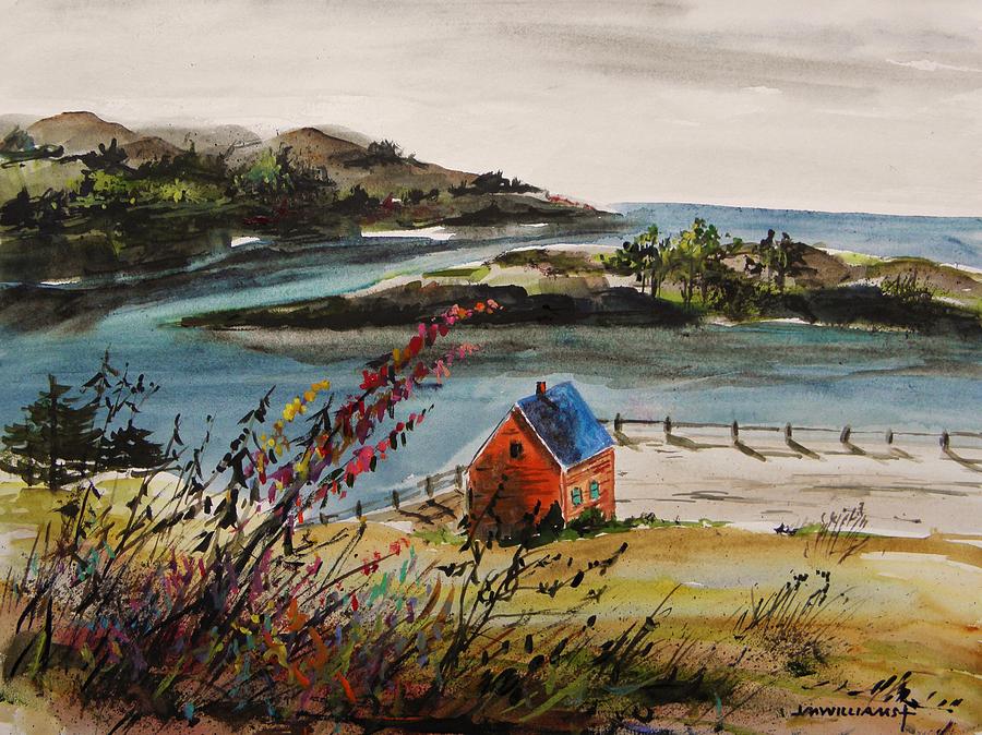 Boathouse View Painting by John Williams