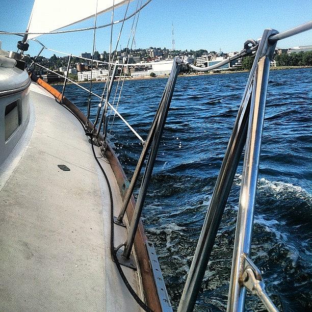 Boating Photograph - #boating #sailboat #ohshit by Paul Dewald
