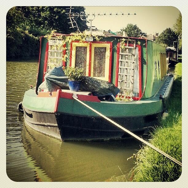 Summer Photograph - #boatlife #barge #largeboat by Jamie Gladish