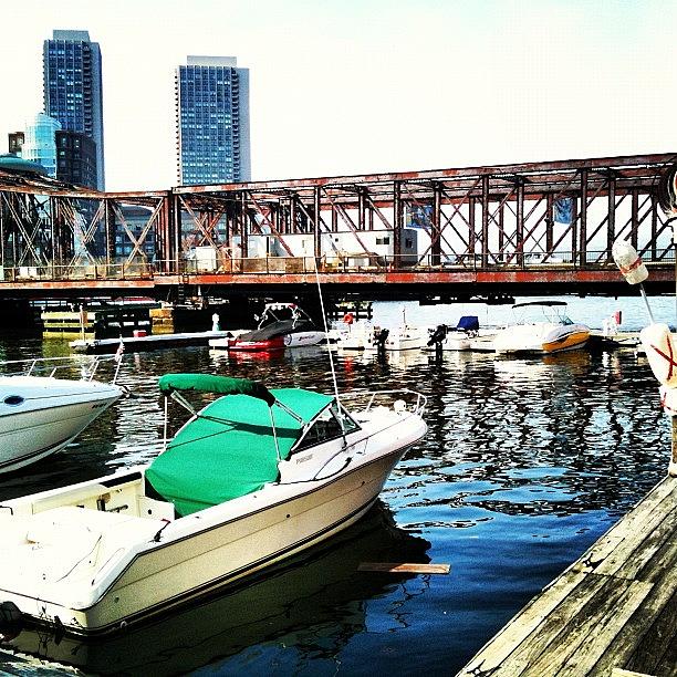Boston Photograph - Boats & Bridge by Harsh Vahalia