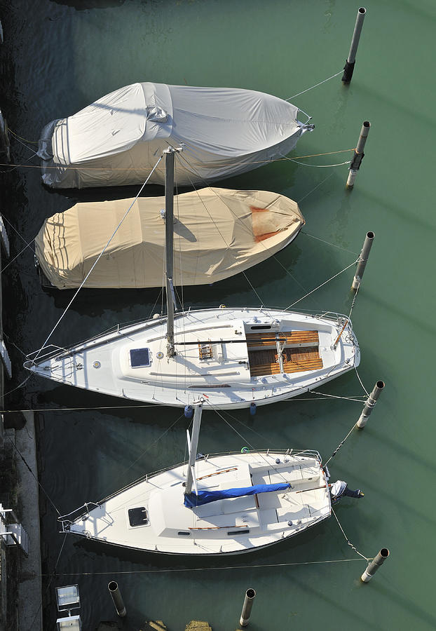 Boats and water from above Photograph by Matthias Hauser