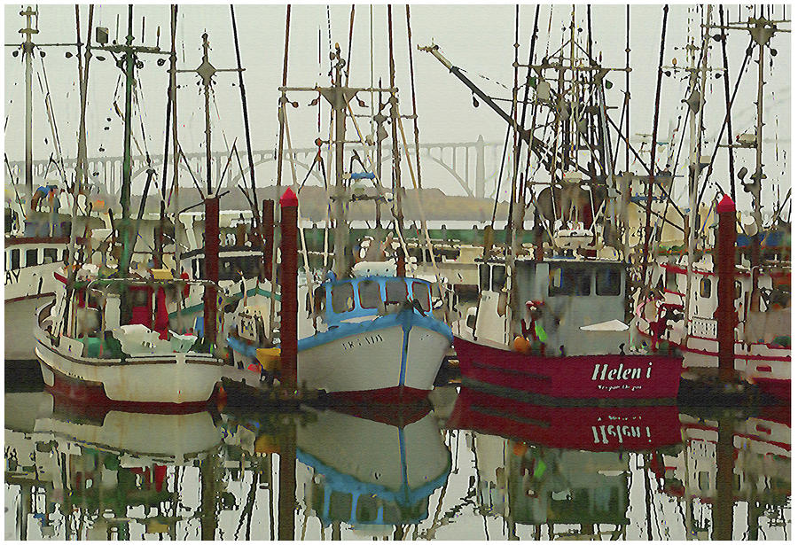Boats in Harbour Photograph by Dale Stillman
