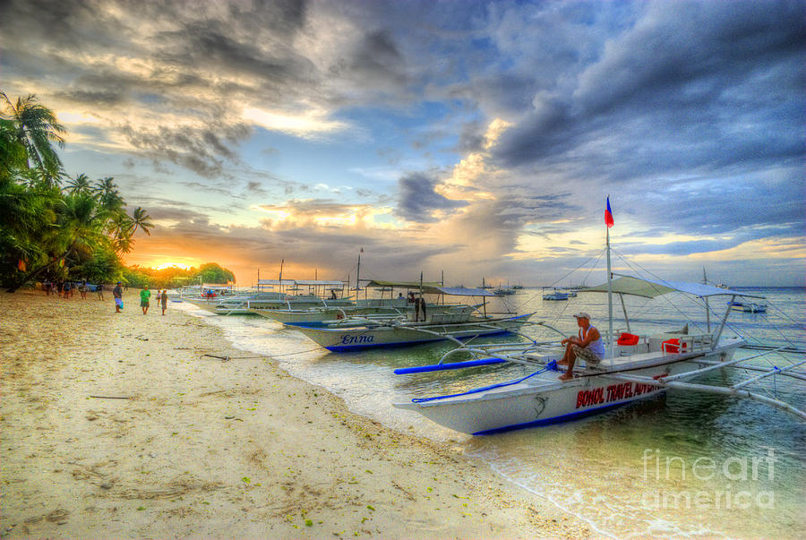 Boats Of Panglao Island Photograph by Yhun Suarez