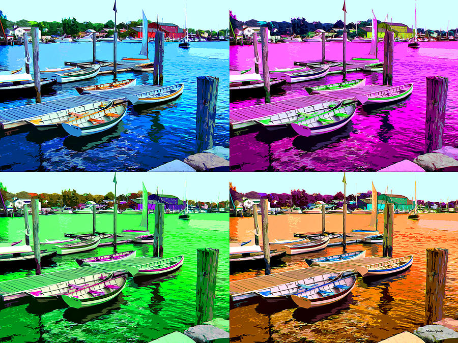 Boats Digital Art by Stephen Younts