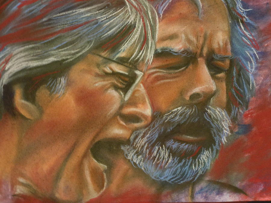 Portrait Pastel - Bob and Phil by Mark Anthony