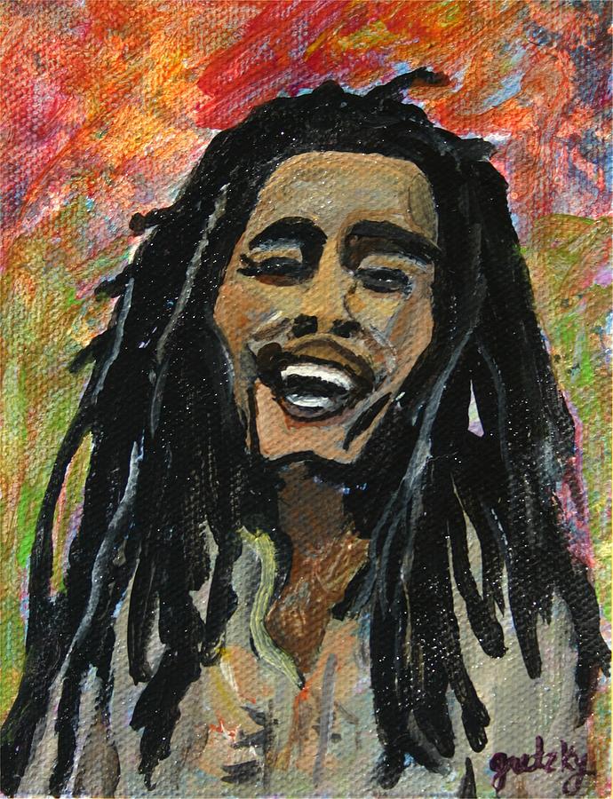 Bob Marley Painting by Paintings by Gretzky