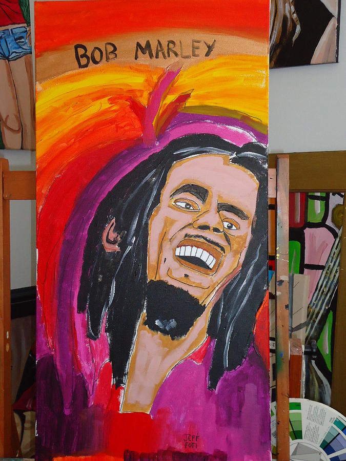 Bob Marley Painting by Jeffrey Foti