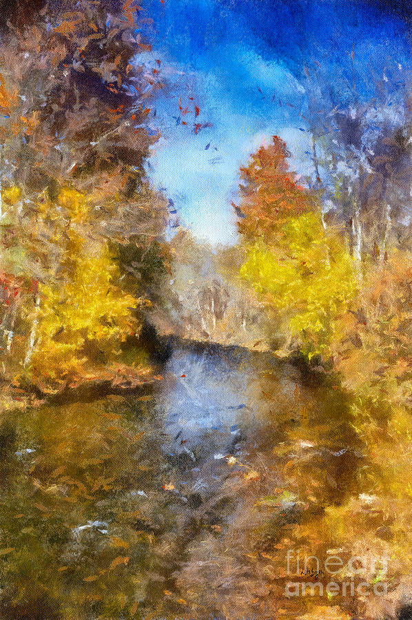 Bobs Creek From The Bridge Digital Art by Lois Bryan