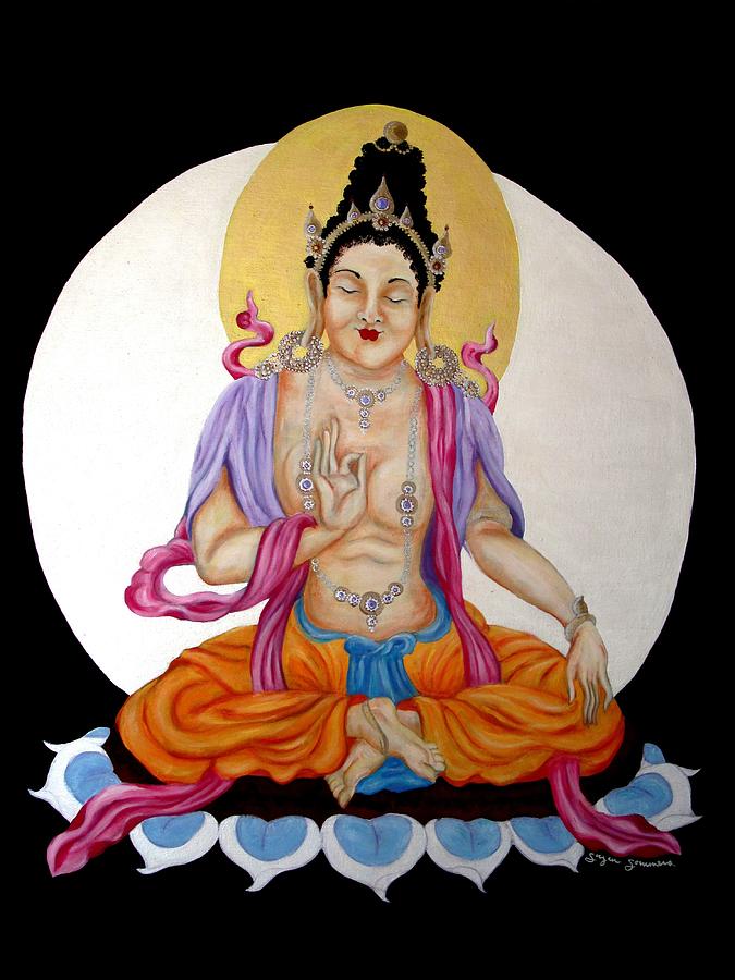 Bodhisattva II Mixed Media by Suzan  Sommers