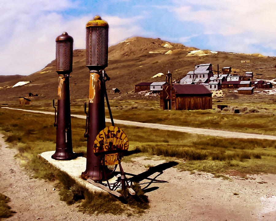 Landmark Painting - Bodie CA Ghost Town by Bob and Nadine Johnston