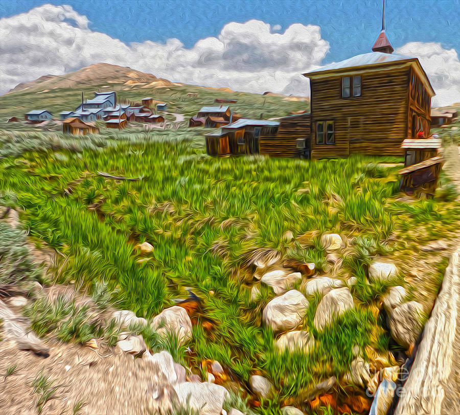 Bodie Ghost Town Painting - Bodie Ghost Town - 02 by Gregory Dyer
