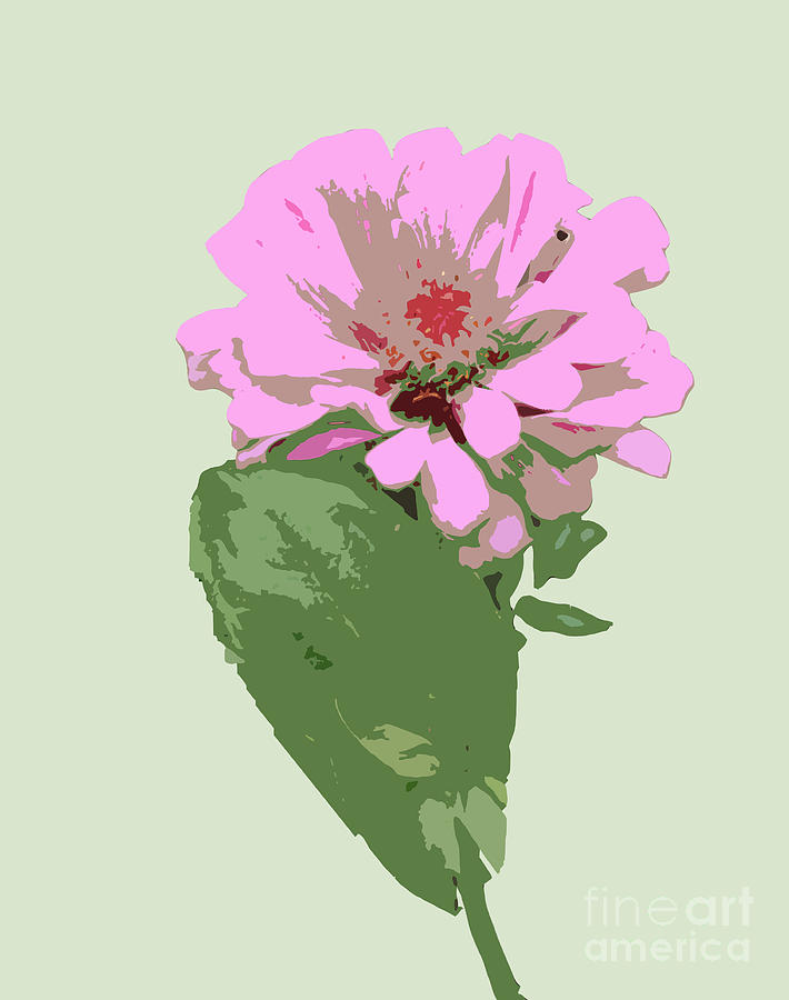 Flower Digital Art - Bold Pink Flower by Karen Nicholson