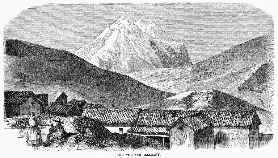 Bolivia: Volcano, 1854 Photograph by Granger
