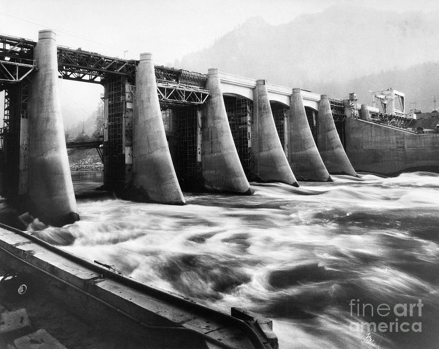 Bonneville Dam, 1936 Photograph by Granger - Fine Art America