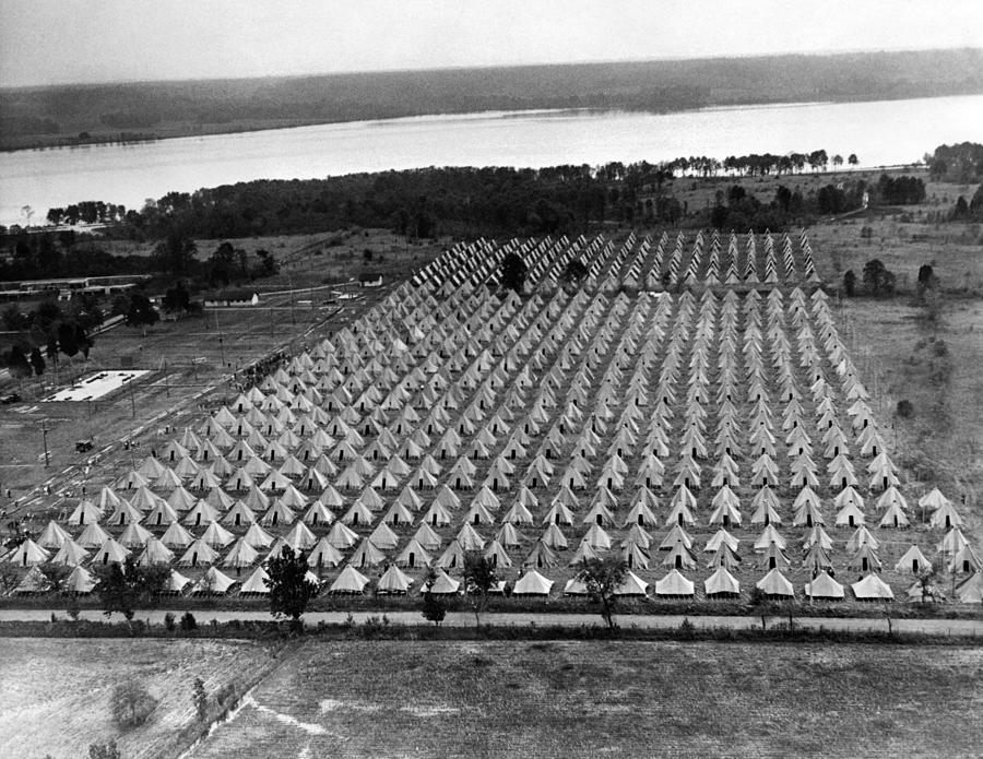 History Photograph - Bonus Army. An Aerial View Of Bonus by Everett
