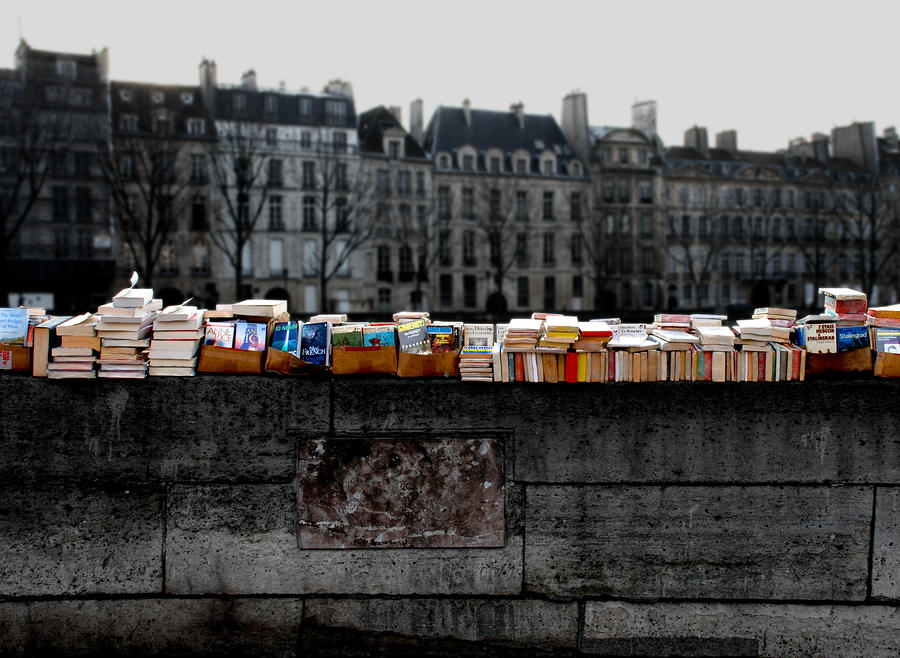 Book kiosque on Seine Photograph by Perry Van Munster