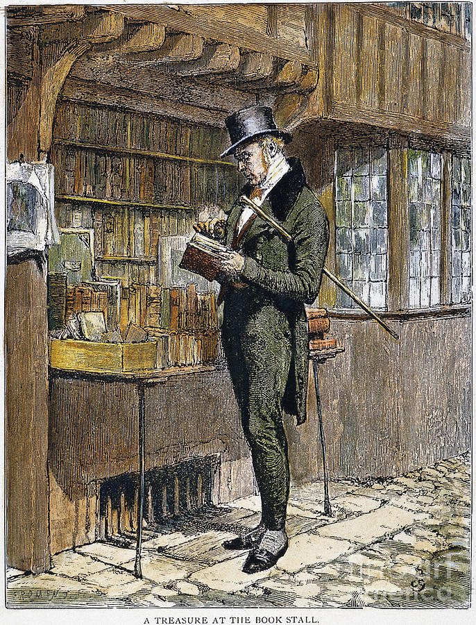 Book Photograph - BOOK STALL, 19th CENTURY by Granger