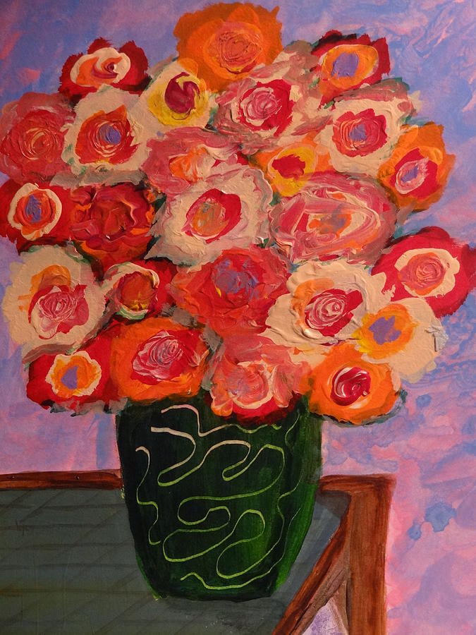 Flower Painting - Bookay Hooray by Nancy Fillip