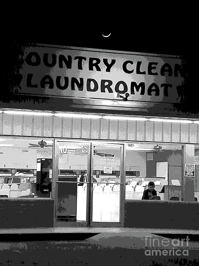 Bored Flat At The Laundromat Photograph by Joe Pratt
