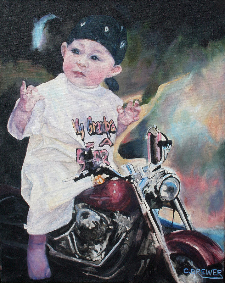 Born to be Child Painting by Cyndi Brewer