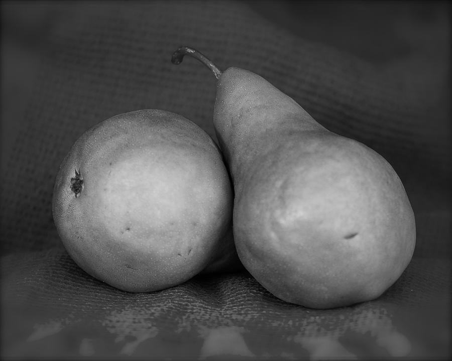 Bosc Pears In Monochrome Photograph