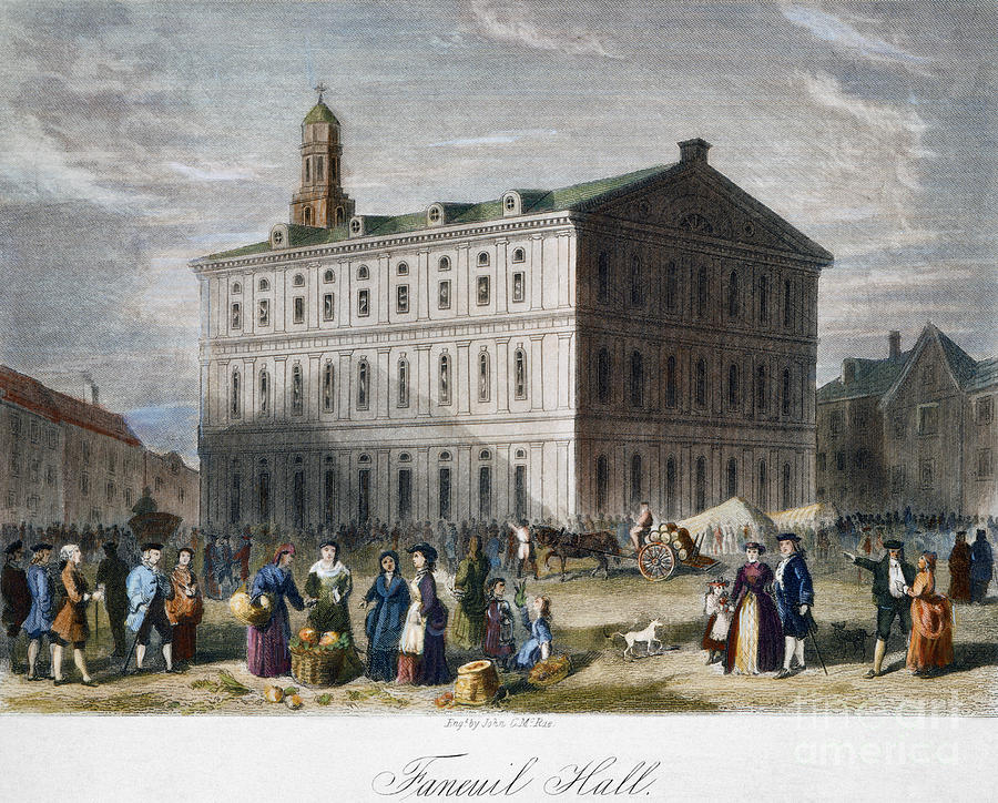 Boston: Faneuil Hall, 1776 Photograph by Granger