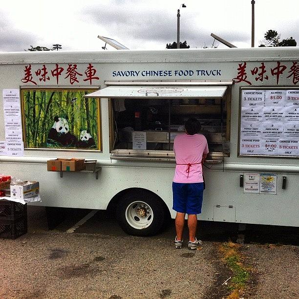 Boston Photograph - Boston Food Trucks, Savory Chinese Food by Jim Spencer