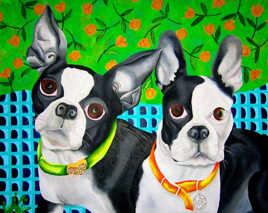 Boston Girls Painting by Elizabeth Elequin - Fine Art America