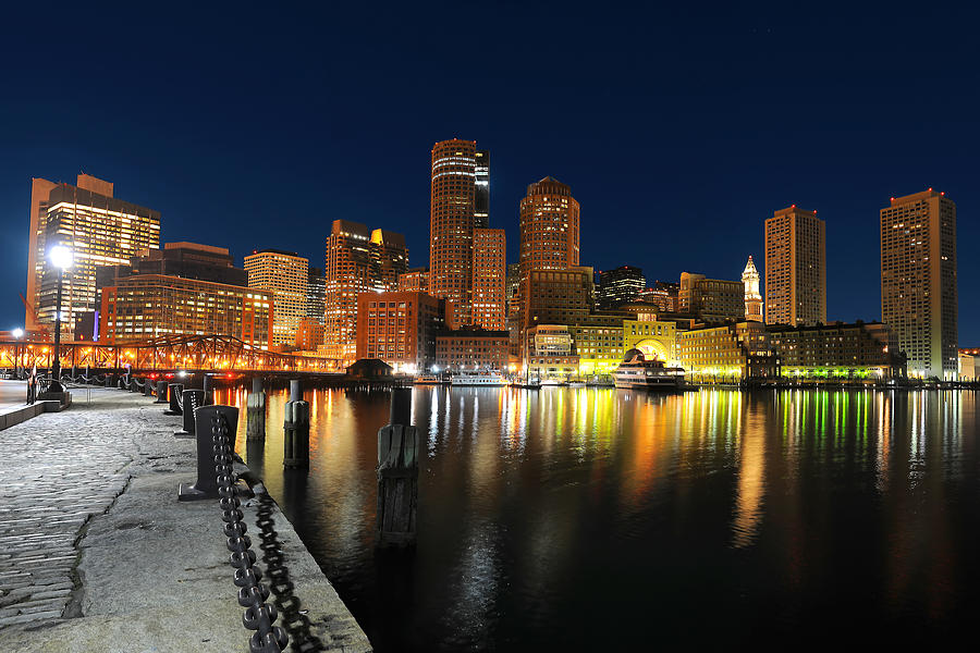 Boston Harbor Skyline  Photograph by Shane Psaltis