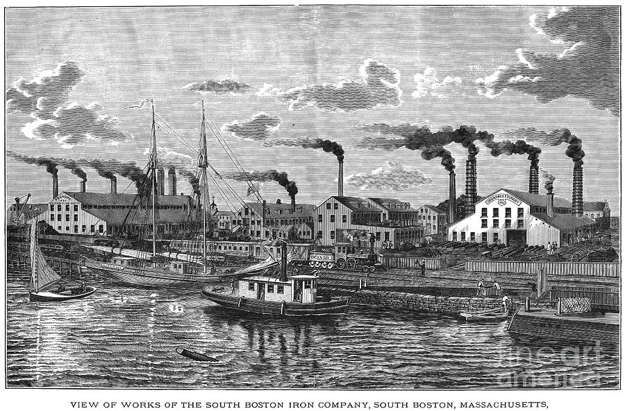 Boston Photograph - Boston: Iron Foundry, 1876 by Granger
