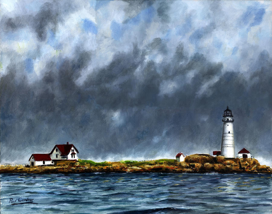 Boston Painting - Boston Light by Paul Gardner
