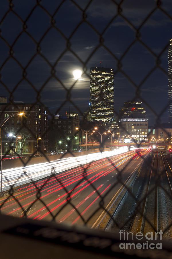 Boston Moon Photograph by Danielle Lebenson