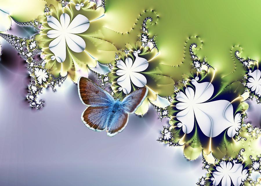 Flower Digital Art - Botanical Flutters by Sharon Lisa Clarke