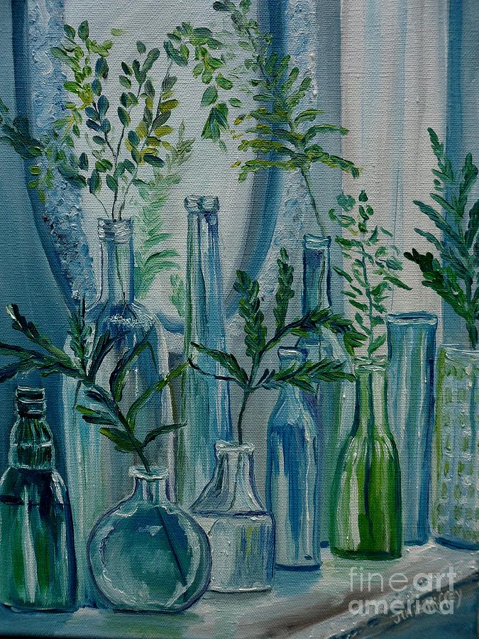 Bottle Brigade Painting by Julie Brugh Riffey