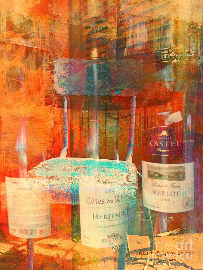 Bottles and Empty Perception Mixed Media by Fania Simon