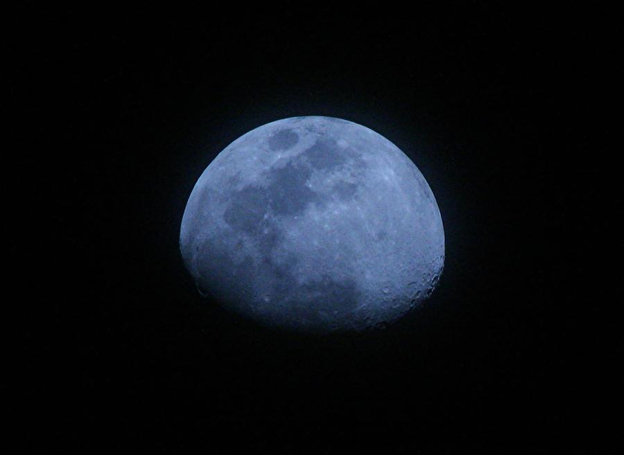 Night Photograph - Bottomless Moon by Louise Mingua