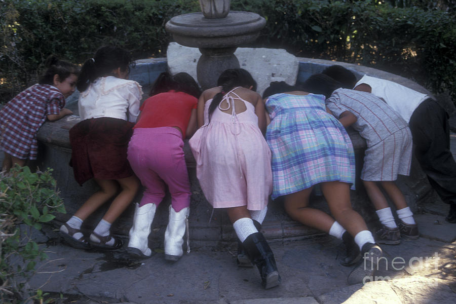 Mexico Photograph - BOTTOMS UP SanMiguel de Allende Mexico by John  Mitchell