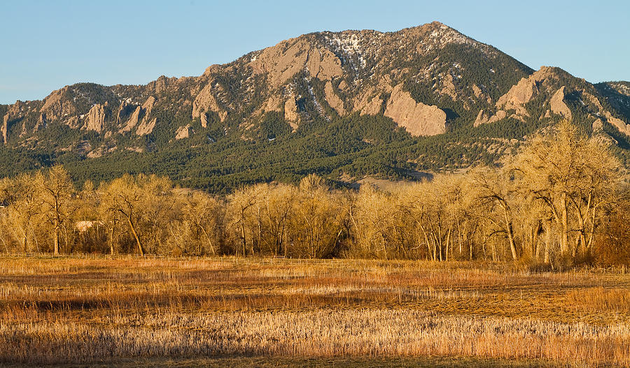 Boulder Colorado Flatiron View From Jay Rd Photograph by James BO Insogna