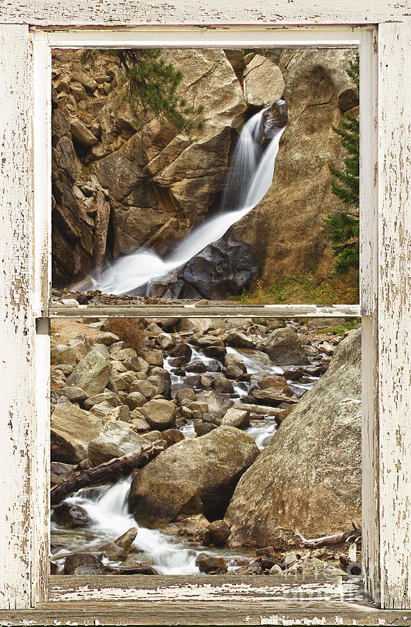 Boulder Falls  Picture Window Colorado  Photograph by James BO Insogna