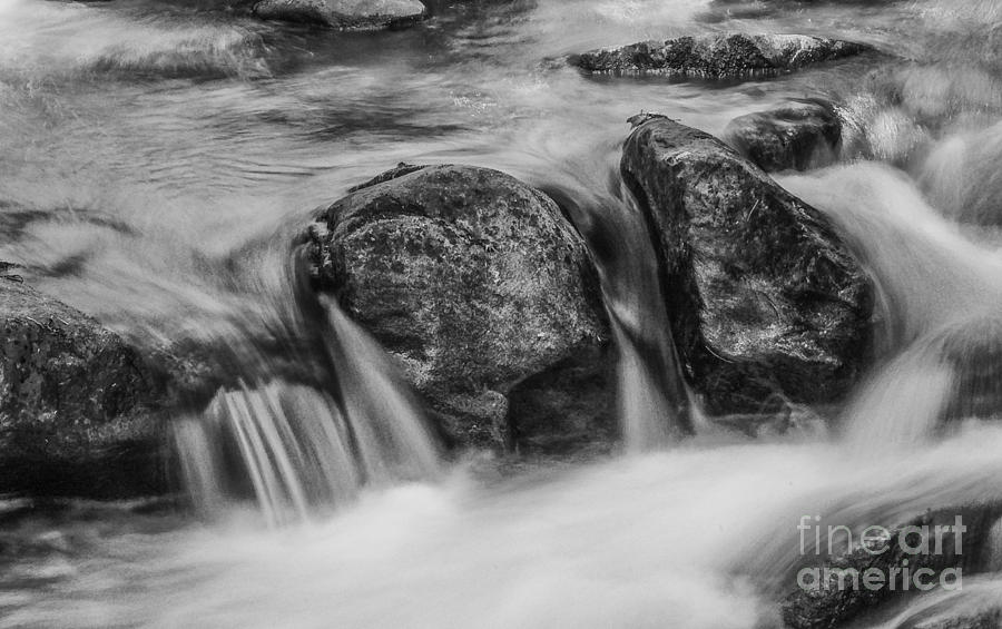 Boulders in Stream Photograph by David Waldrop