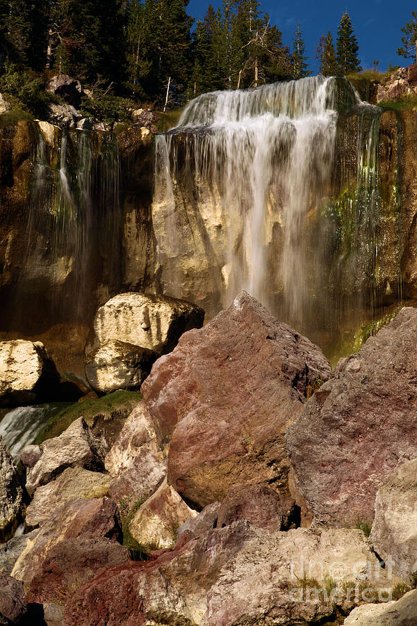 Paulina Falls Photograph - Boulders Under The Falls by Adam Jewell
