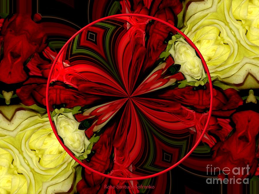 Bouquet of Roses kaleidoscope 10 Photograph by Rose Santuci-Sofranko