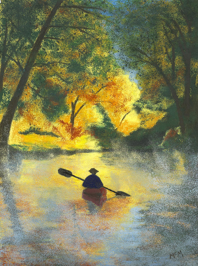 Bourbeuse River Sunrise Painting by Garry McMichael