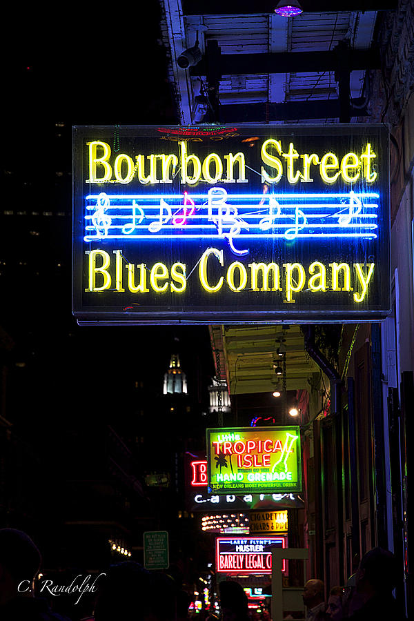 Bourbon Street Blues Photograph by Cheri Randolph