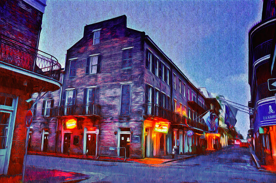 New Orleans Photograph - Bourbon Street in the Quiet Hours by Bill Cannon