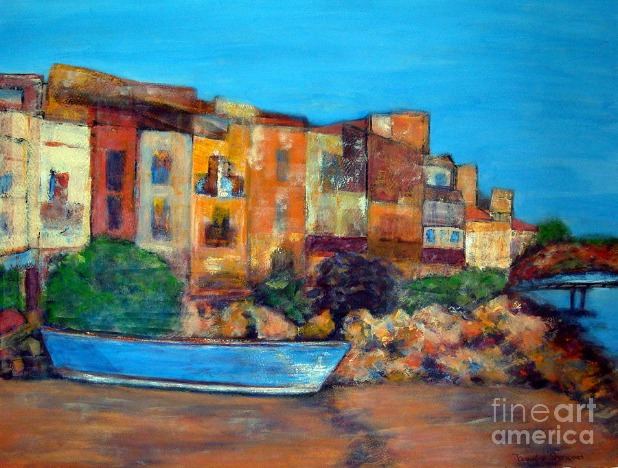 Bouzigues France Painting by Jackie Sherwood