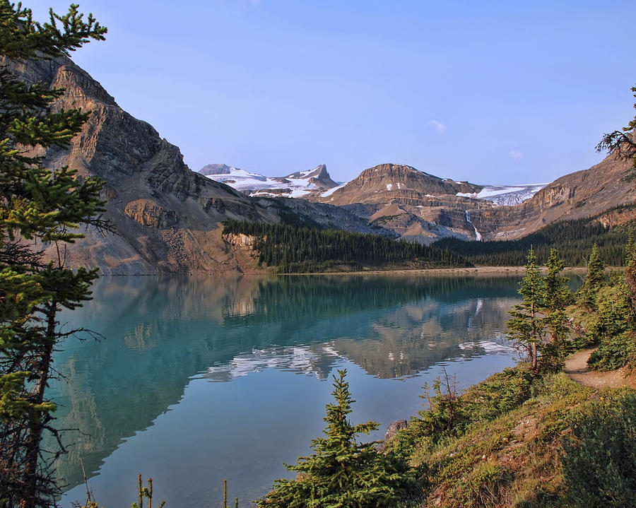 Bow Lake in Banff N.P. Photograph by Betty Eich